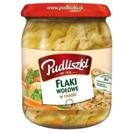 Pudliszki Flaki - Plain - Beef In Jar 4X500G dimarkcash&carry