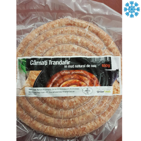 Carnati Trandafir / Trandafir Sausages Frozen 10X650G - Collection Only Frozen Product dimarkcash&carry