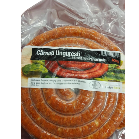 Carnati Unguresti / Hungarian Sausages Frozen 10X650G dimarkcash&carry