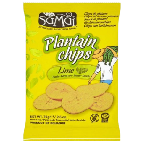 Samai Plantain Chips Lime 6X75G dimarkcash&carry