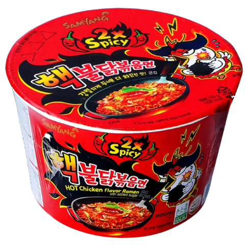 Samyang Buldak 2X Spicy Chicken Ramen Big Bowl 16X105G dimarkcash&carry