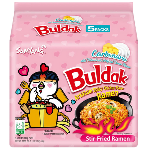 Samyang Buldak Carbonara Hot Chicken Ramen 8X(5X130G)