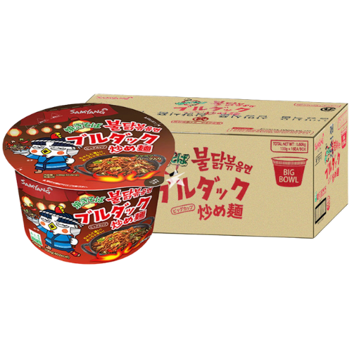 Samyang Buldak Yakisoba Hot Chicken Ramen Big Bowl 16X105G dimarkcash&carry