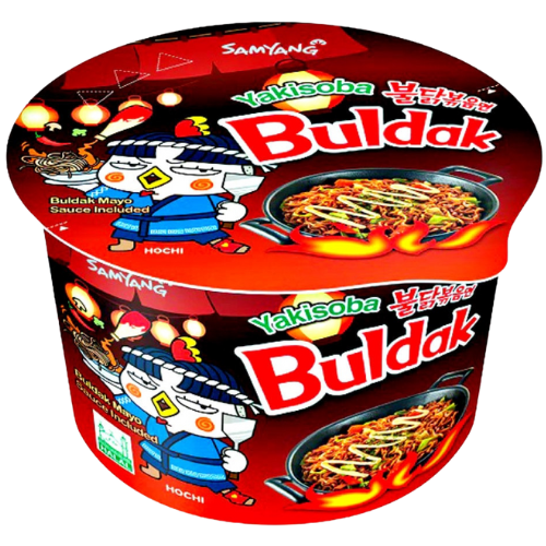 Samyang Buldak Yakisoba Hot Chicken Ramen Big Bowl 16X105G dimarkcash&carry