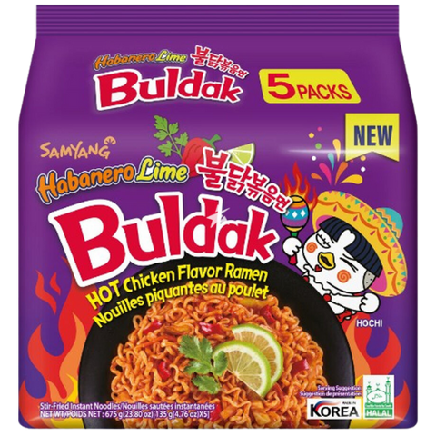 Samyang Buldak Habanero Lime Hot Chicken Ramen 8X(5X135G) dimarkcash&carry