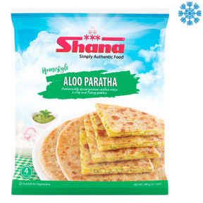 Shana Home Style Aloo Paratha 12X400G - Collection Only Frozen Product dimarkcash&carry