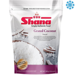 Shana Grated Coconut 12X300G - Collection Only Frozen Product dimarkcash&carry