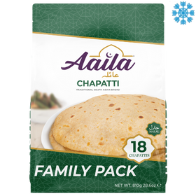 Aaila Chappati Multi Pack 8X810G (18Pcs) - Collection Only Frozen Product dimarkcash&carry