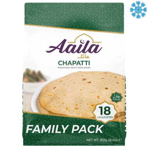 Aaila Chappati Multi Pack 8X810G (18Pcs) - Collection Only Frozen Product dimarkcash&carry