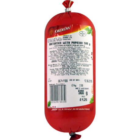 Sokolow Doktorska -Red- Paprica (SINGLE) 500G dimarkcash&carry