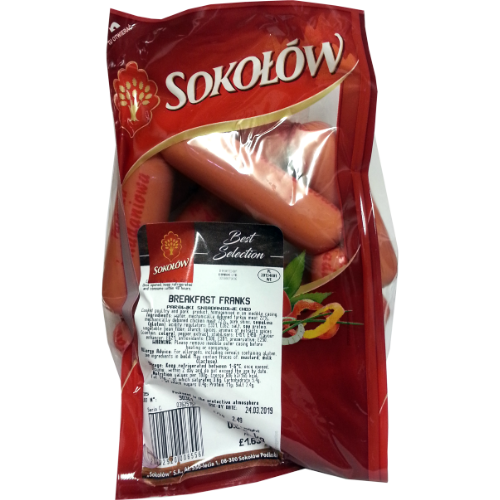 Sokolow Breakfast Franks Sausage 1Kg dimarkcash&carry