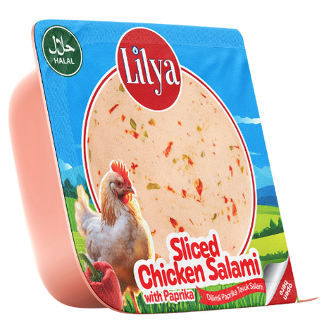 Lilya Sliced Chicken Salami With Paprika 12X200G dimarkcash&carry