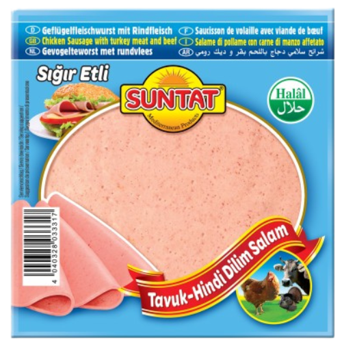 Suntat Sliced Poultry Sausage with Beef 12x200g dimarkcash&carry