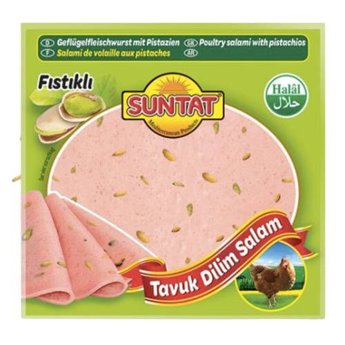 Suntat Sliced Chicken Sausage with Pistachios 12x200g dimarkcash&carry