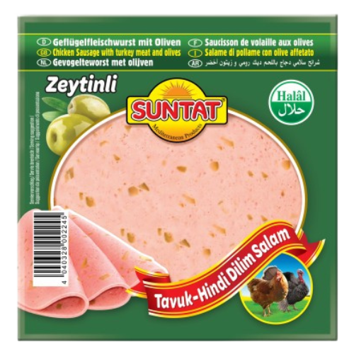 Suntat Sliced Poultry Sausage with Olives 12x200g dimarkcash&carry