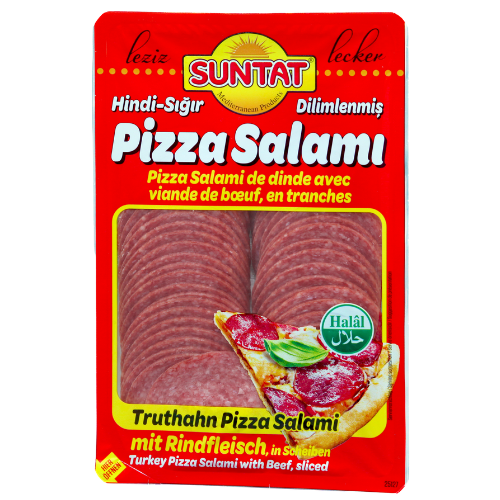 Suntat Sliced Pizza Turkey Salami 12x200g dimarkcash&carry