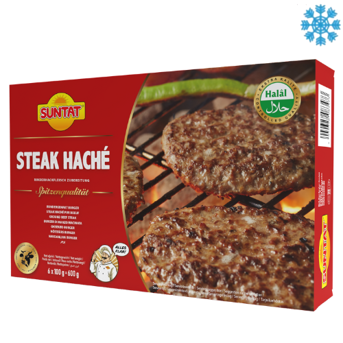 Frozen Suntat Steak Hache 10X600G - Collection Only Frozen Product dimarkcash&carry