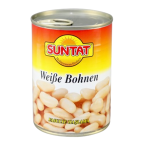 Suntat White Beans Tin 12x400g dimarkcash&carry