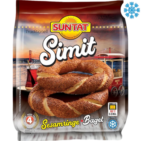 Frozen Suntat Sımıt (Sesame Bagel) 12X400G (4Pıeces) - Collection Only Frozen Product (Copy) dimarkcash&carry