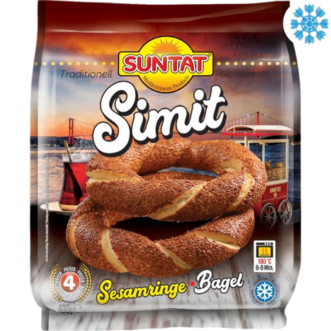Frozen Suntat Sımıt (Sesame Bagel) 12X400G (4Pıeces) - Collection Only Frozen Product (Copy) dimarkcash&carry