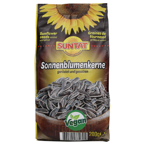 Suntat Nuts Black Sunflower Seeds Salted 16X200G dimarkcash&carry