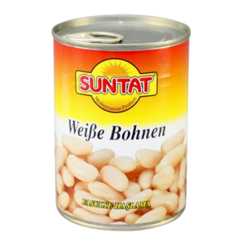 Suntat White Beans Tin 12x400g dimarkcash&carry