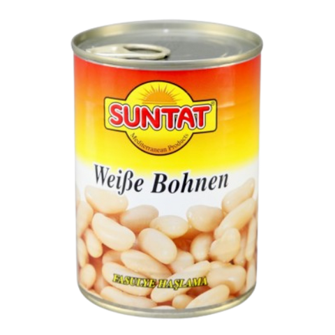 Suntat White Beans Tin 12x400g dimarkcash&carry