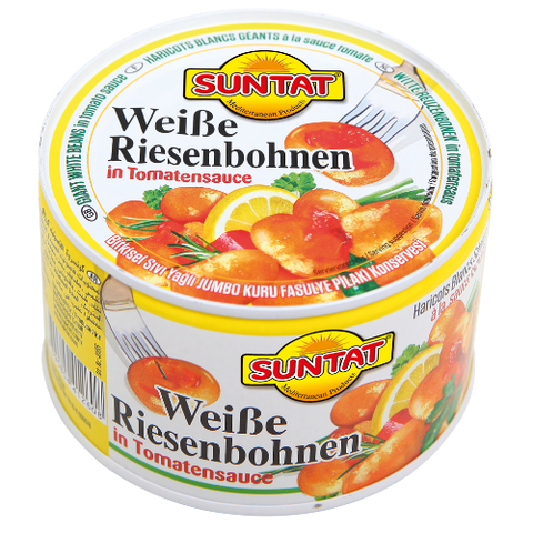 Suntat RM Giant White Beans in Tomato Sauce 12x400g