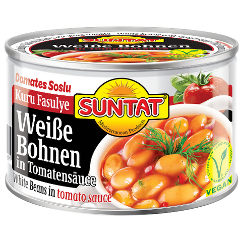 Suntat RM White Beans in Tomato Sauce 12x400g