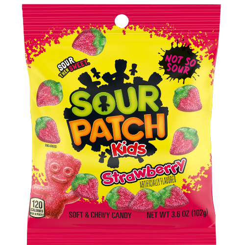 Sour Patch Kids Strawberry 12X102G (3.6Oz) (Bag) dimarkcash&carry