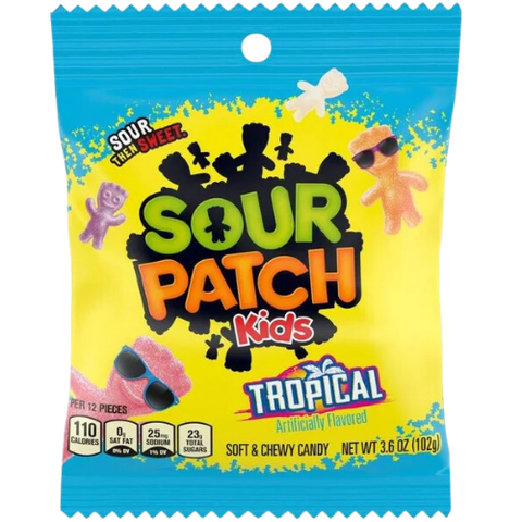 Sour Patch Kids Tropical 12X102G (Bag)