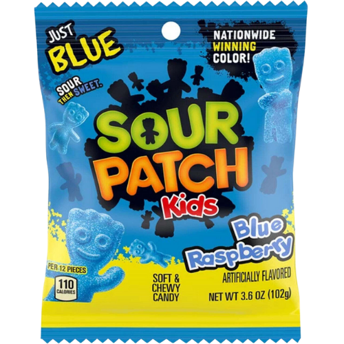 Sour Patch Kids Blue Raspberry 12X102G (Bag)