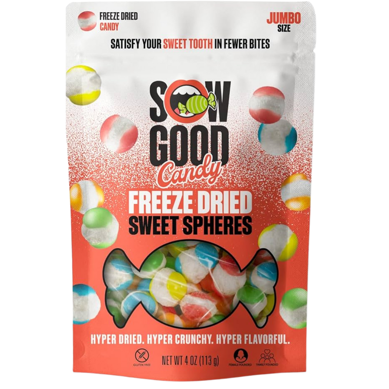 Sow Good Freeze Dried Sweet Spheres 6x113g dimarkcash&carry