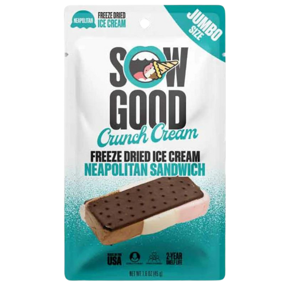 Sow Good Freeze Dried Neapolitan Sandwich 6x45g dimarkcash&carry