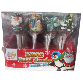 Maxco Chrismas Hard Candy Lollipop Mini 48X12G dimarkcash&carry