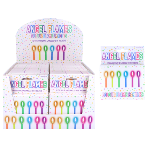 Angel Flames 12 Color Birthday Candle 24pcs dimarkcash&carry