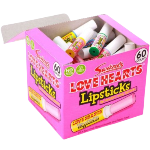 Swizzels Love Heart Candy Lipsticks 60x6g