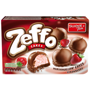 Zeffo Marshmellow Cake with Strawberry 12x150g dimarkcash&carry