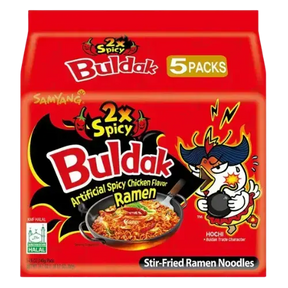 Samyang Buldak 2X Spicy Chicken Ramen 5X140G