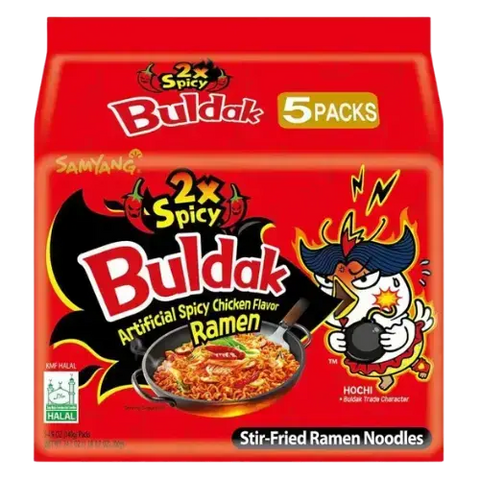 Samyang Buldak 2X Spicy Chicken Ramen 5X140G