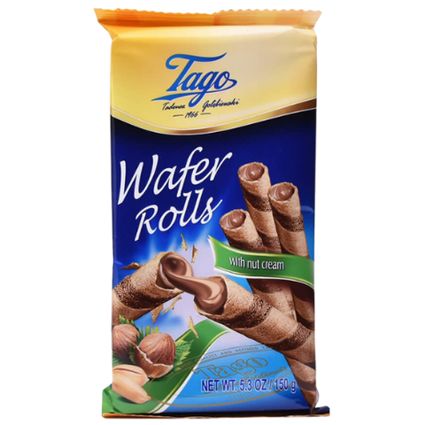 Tago Roll Wafers-hazelnut 12x150g dimarkcash&carry