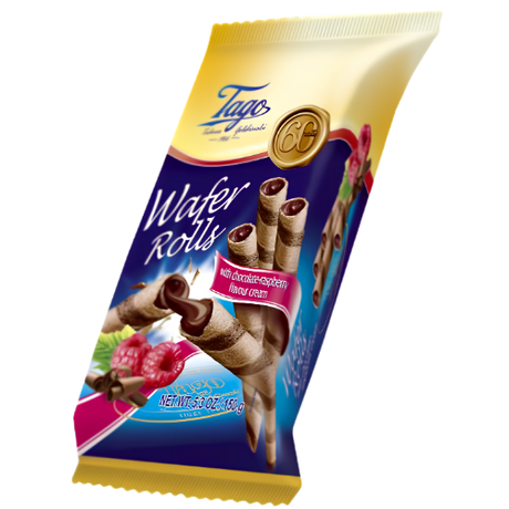 Tago Roll Wafers Raspberry 12x150g dimarkcash&carry