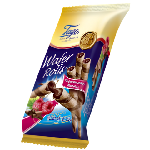 Tago Roll Wafers Raspberry 12x150g dimarkcash&carry