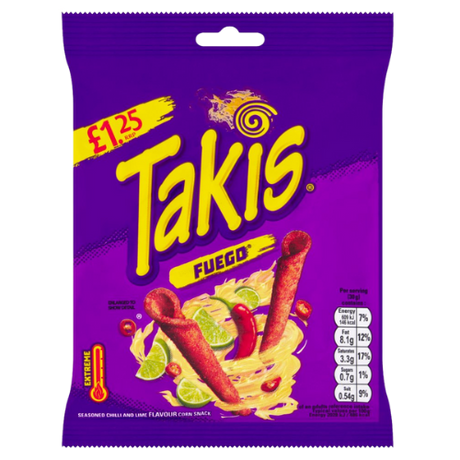 Takis Fuego 21X55G £1.25 Pm dimarkcash&carry