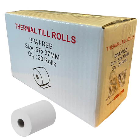 Thermal Paper Roll 57X37 20Pack  CHRISTMAS OFFER dimarkcash&carry