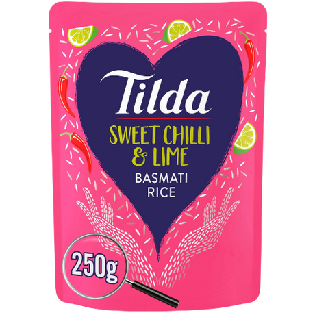 Tilda Sweet Chilli/Lime Rice 6X250g - PMP - £1.29 dimarkcash&carry