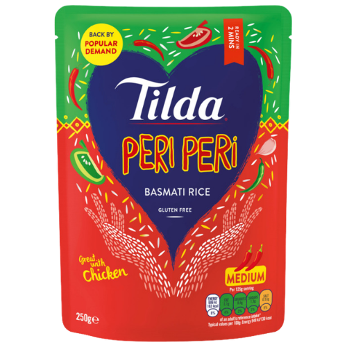 Tilda Peri Peri Rice 6X250g - PMP - £1.29 dimarkcash&carry