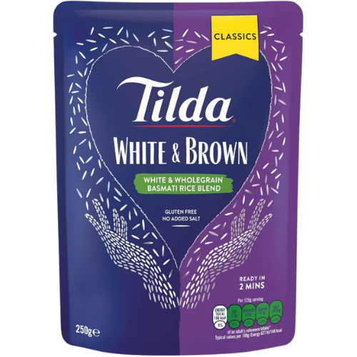 Tilda Basmati/W-Grain 6X250g - PMP - £1.29 dimarkcash&carry