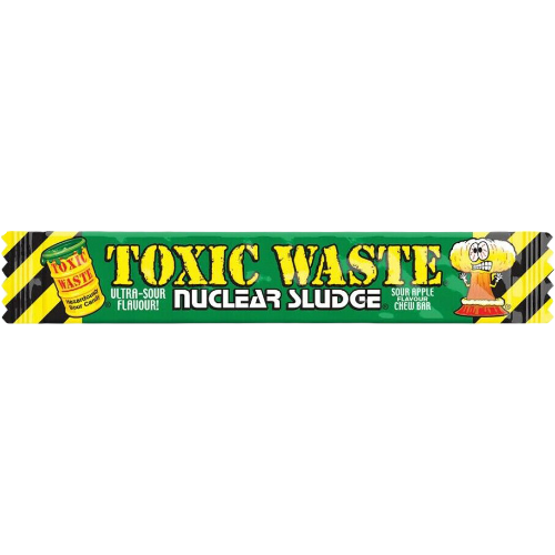 Toxic Waste Sour Apple Chew Bars 50X20G dimarkcash&carry