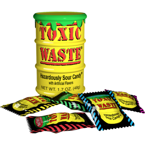 Toxic Waste Yellow Drum 12X42G dimarkcash&carry